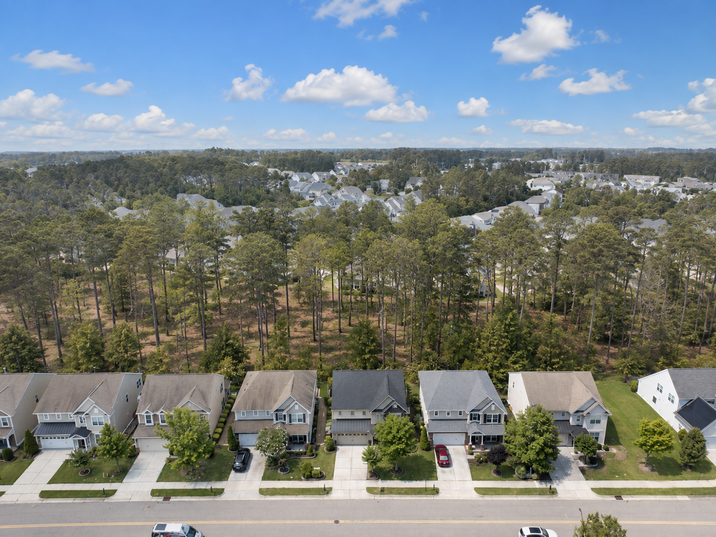 Ряд detached homes в Highcroft, Cary NC